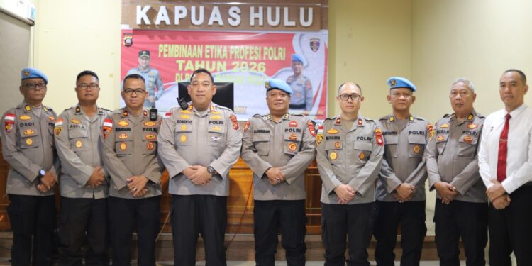 Jaga Marwah Polri, Polres Kapuas Hulu Gencar Binrohtal Etika Profesi Tegas Tapi Humanis