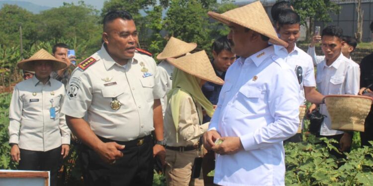 Menteri Imipas ke Lapas Kelas II A Warungkiara,Tinjau Program Bedah Rumah,Tempat Ibadah dan Ketahanan Pangan