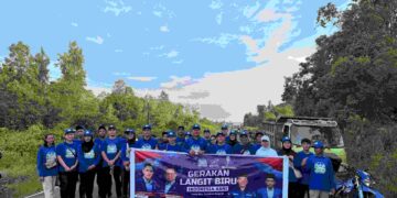 Rayakan 25 Tahun, DPC Demokrat Kapuas Hulu Tebar Bakti Sosial “Langit Biru Indonesia Asri