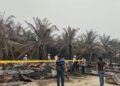Barak Karyawan PT Kapuasindo Palm Industry di Empanang Ludes Terbakar, Diduga Korsleting Listrik
