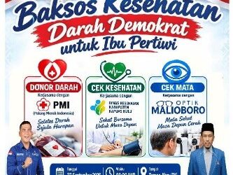 Ultah ke-25, Demokrat Kapuas Hulu Gelar Baksos Kesehatan Gratis di Alun-Alun Putussibau