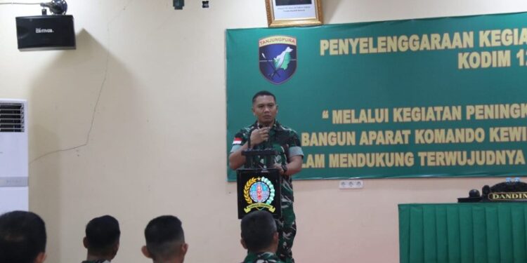 TNI Makin Humanis Kodim 1206 Putussibau Gemleng 18 Koramil Jadi Apkowil Unggul dan Modern