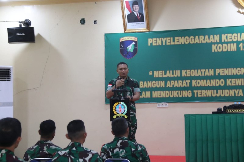 TNI Makin Humanis Kodim 1206 Putussibau Gemleng 18 Koramil Jadi Apkowil Unggul dan Modern